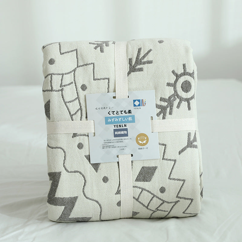 2019 New Japan Four-Layer Thick Cotton Blanket