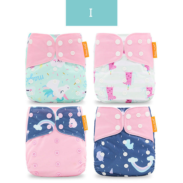 Happyflute Baby Cloth Training Pants - 4 Pack Washable